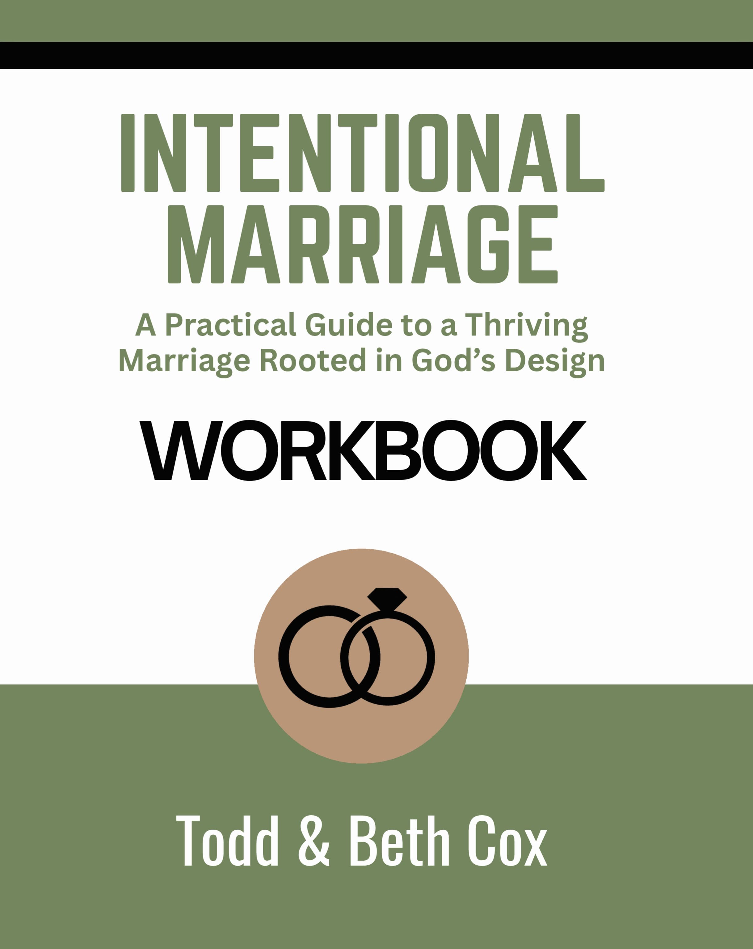 Intentional Marriage Workbook cover